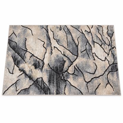 Homes r Us Oslo Abstract Rug – Bone Grey – 160 × 230 cm