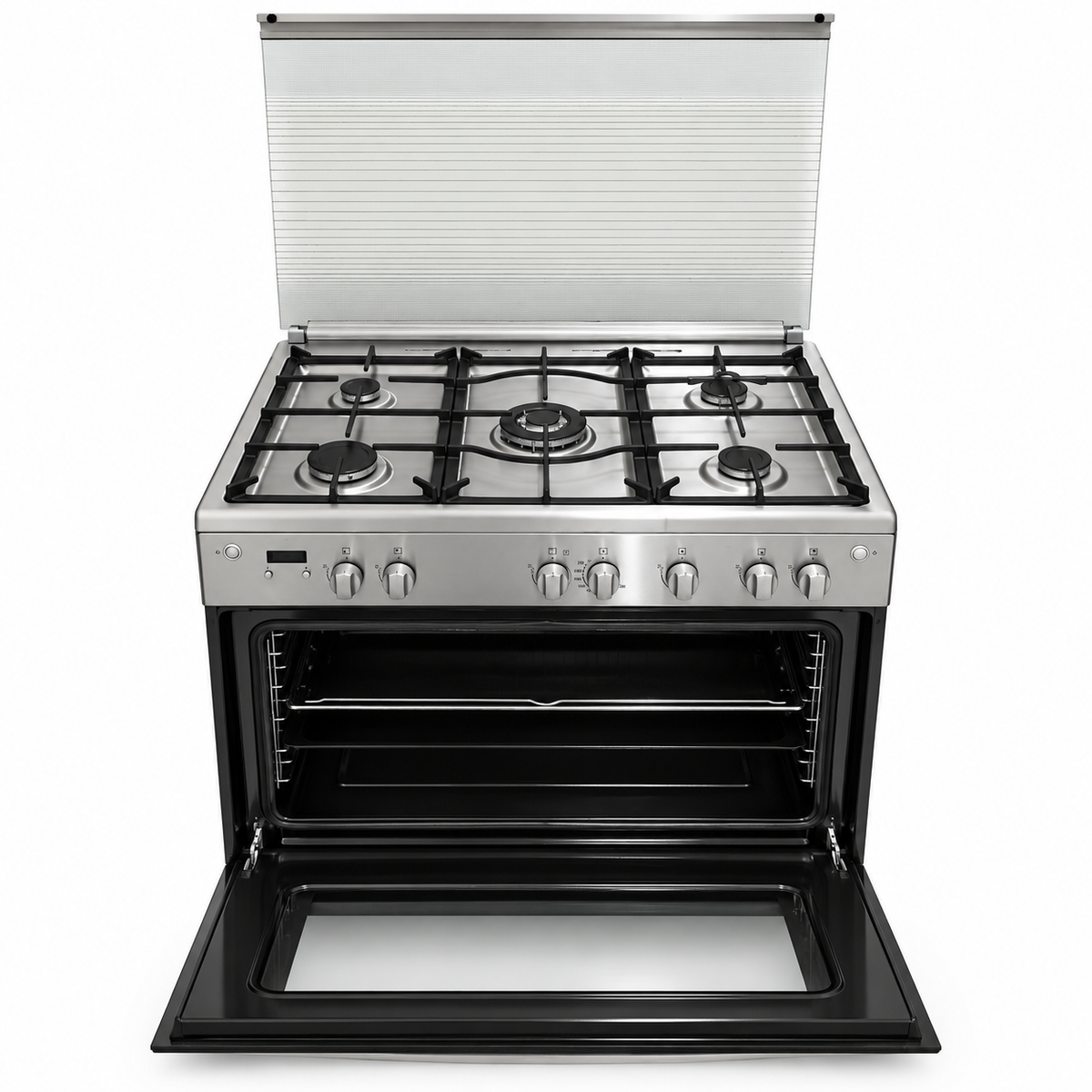 Frigidaire FNGE90JGRS 90cm 5-Burner Gas Cooker with 127L Fan Oven – Stainless Steel