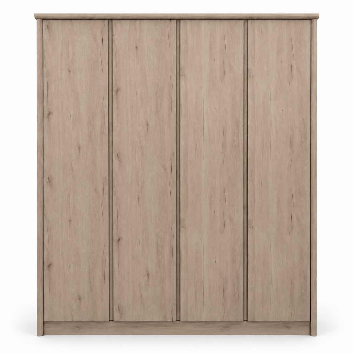 Home Centre Neptune 4-Door Wardrobe with 2 Drawers – Natural Oak – 175.6 × 58.5 × 210 cm