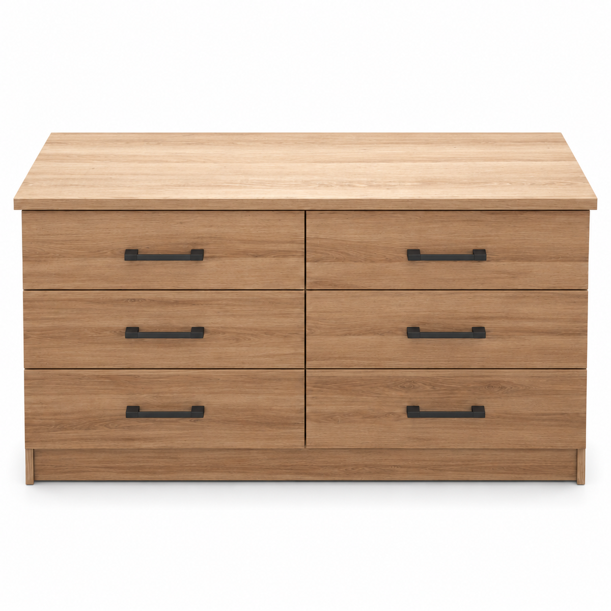 Home Box Movo Cooper 6-Drawer Master Dresser – Beige – 120 × 42.3 × 75.3 cm
