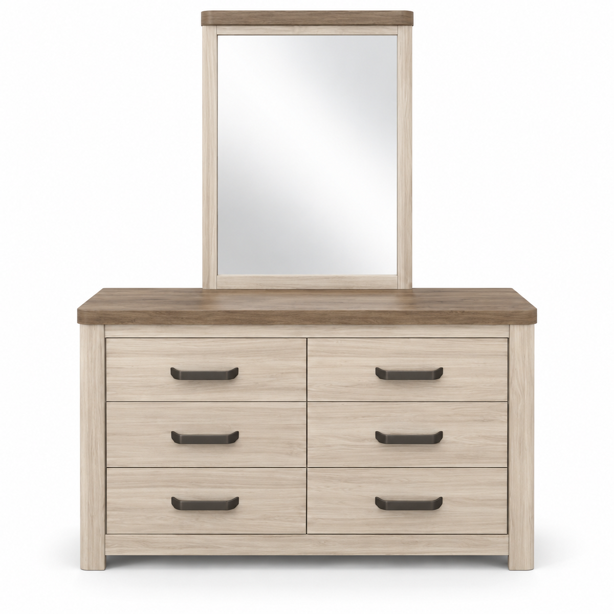 Home Box Movo Cooper King Bedroom Set with Mattress, Wardrobe & Dresser – Beige – 180 × 200 cm