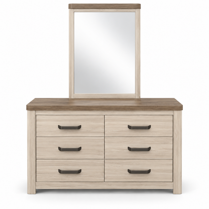 Home Box Movo Cooper King Bedroom Set with Mattress, Wardrobe & Dresser – Beige – 180 × 200 cm