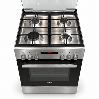 Siemens iQ300 HX8P3AE50M 60cm 4-Burner Gas & Electric Cooker – Stainless Steel