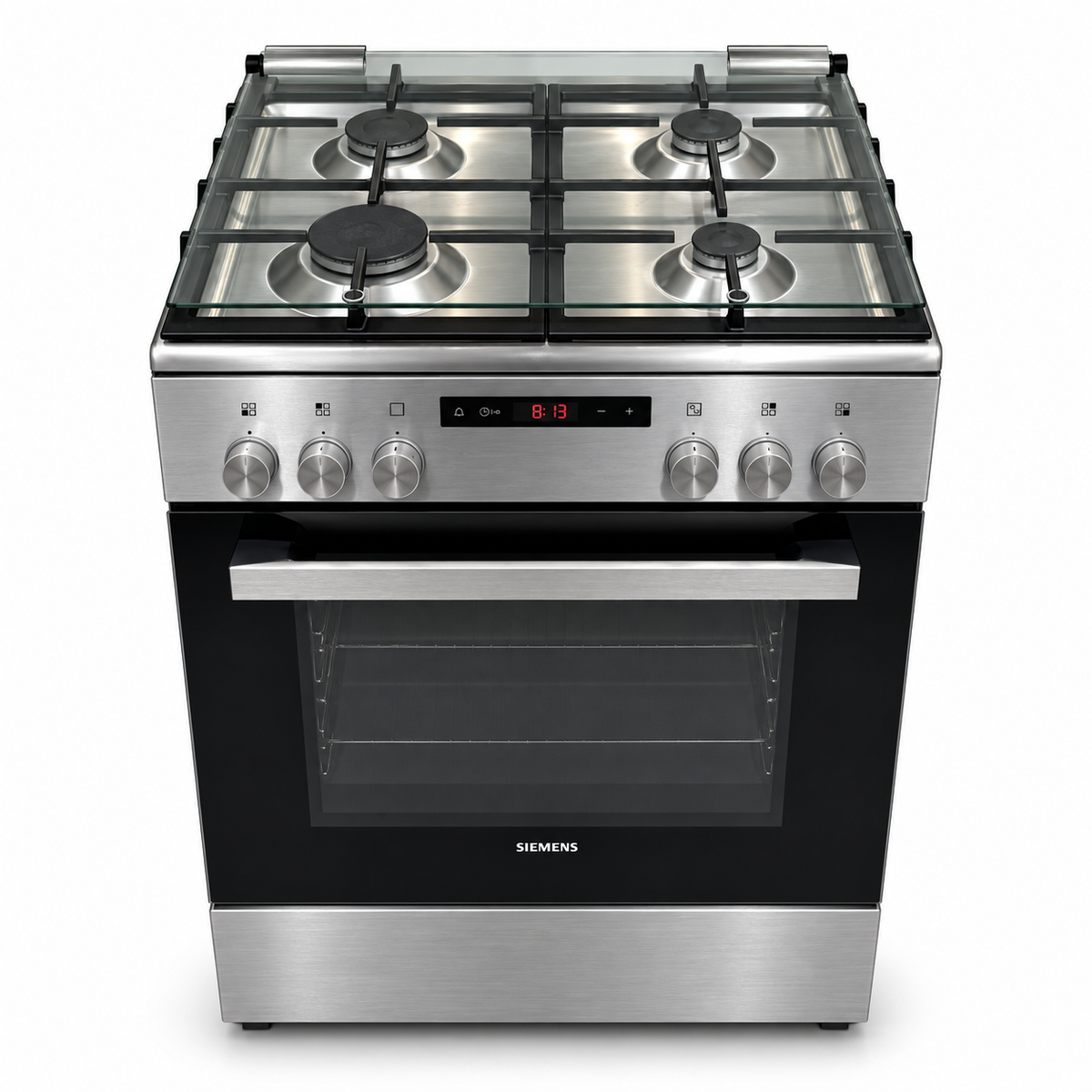 Siemens iQ300 HX8P3AE50M 60cm 4-Burner Gas & Electric Cooker – Stainless Steel