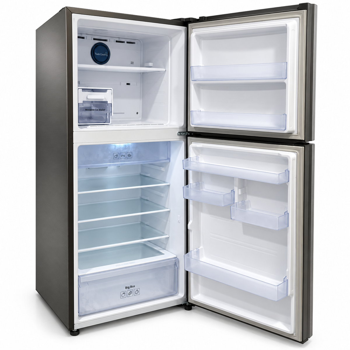 Samsung RT50K5030S8 500L Top Mount Refrigerator with Twin Cooling Plus – Elegant Inox