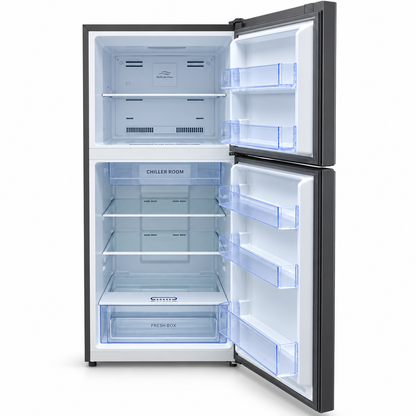 Generaltec GR600KS 420L No Frost Top Mount Refrigerator – Silver