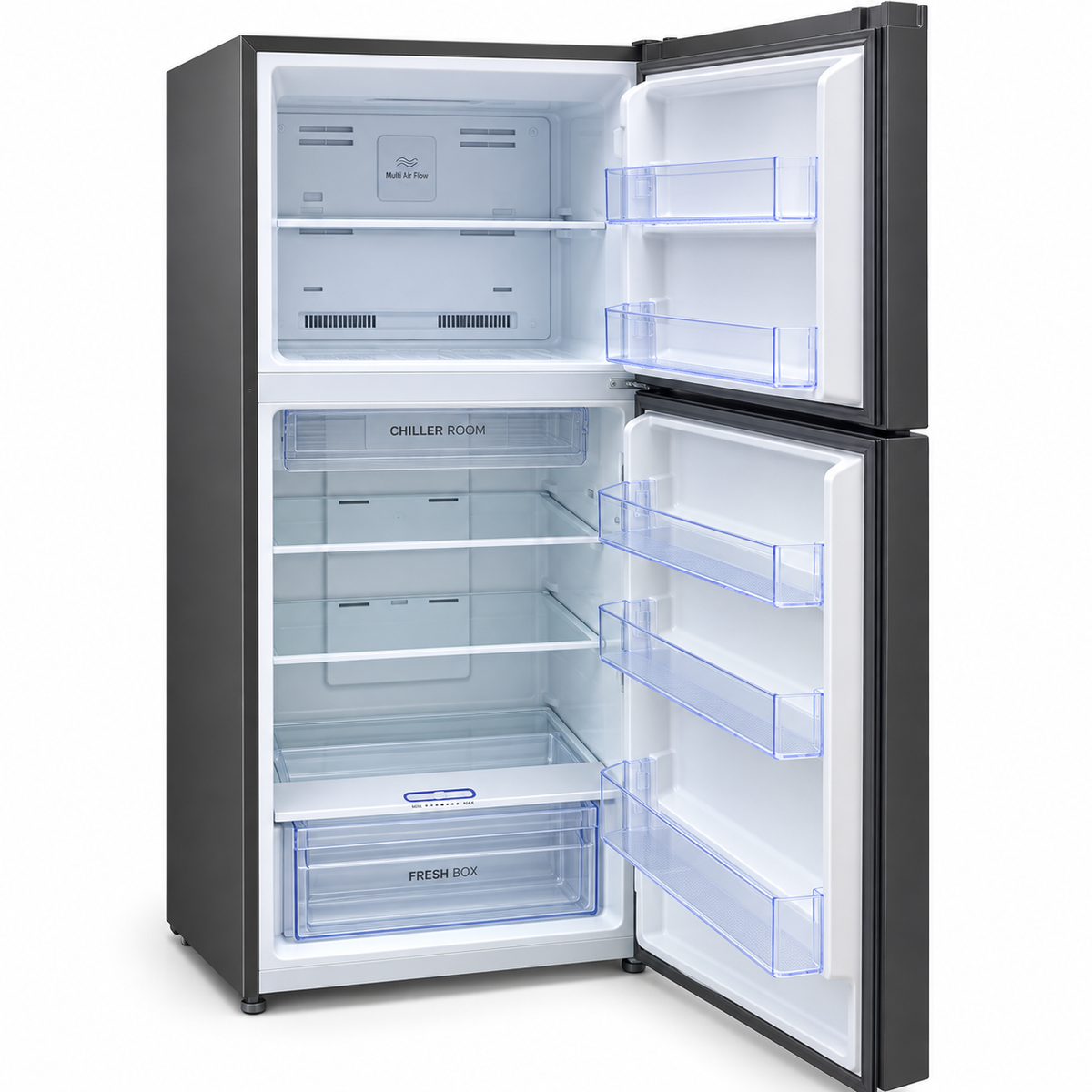 Generaltec GR600KS 420L No Frost Top Mount Refrigerator – Silver