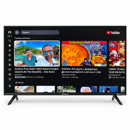 Hisense 43A61N 43-Inch 4K UHD Smart TV – A6N Series – Black