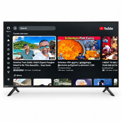 Hisense 43A61N 43-Inch 4K UHD Smart TV – A6N Series – Black