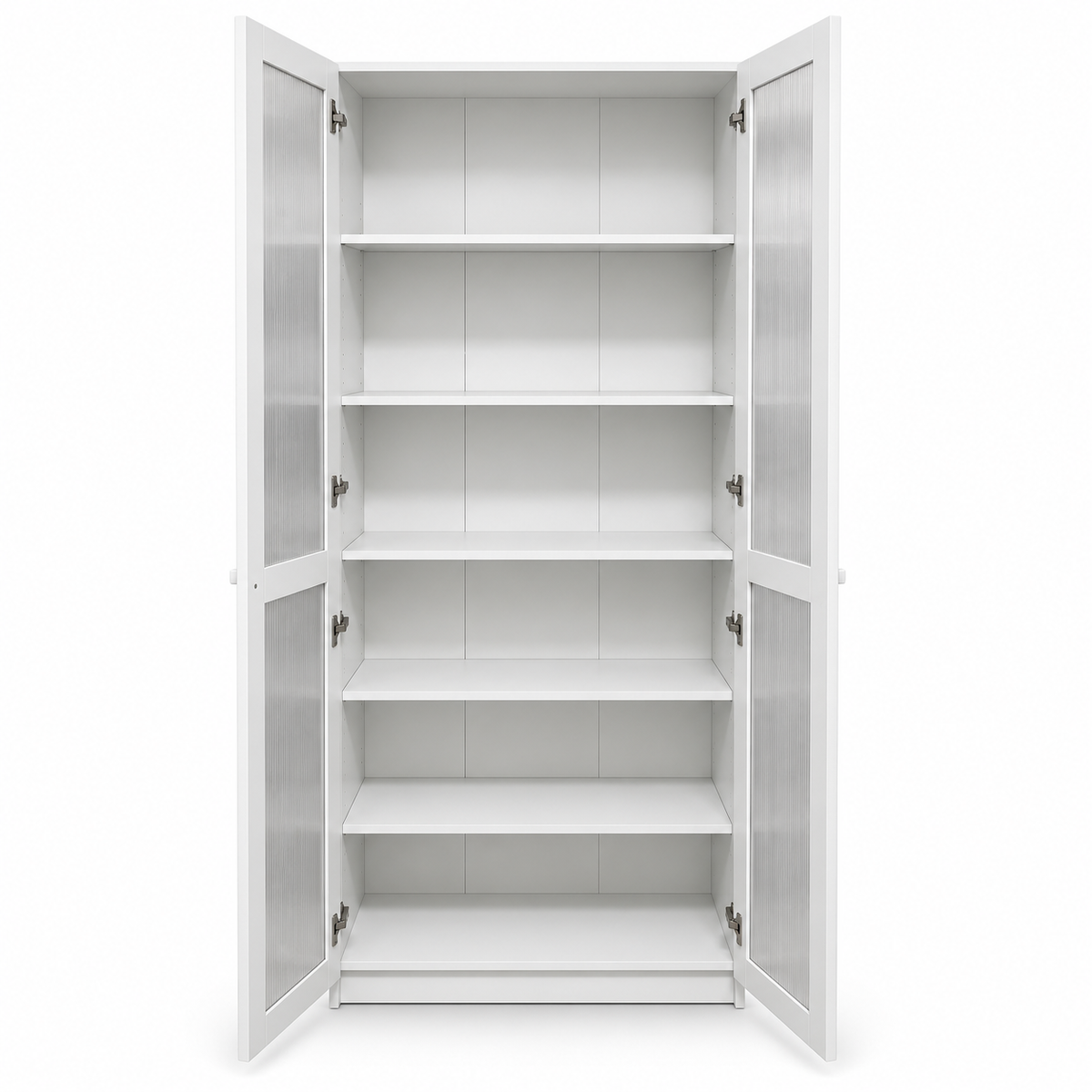 Home Box Pantry 2-Door High Display & Storage Cabinet – White – 80 × 41 × 184.5 cm