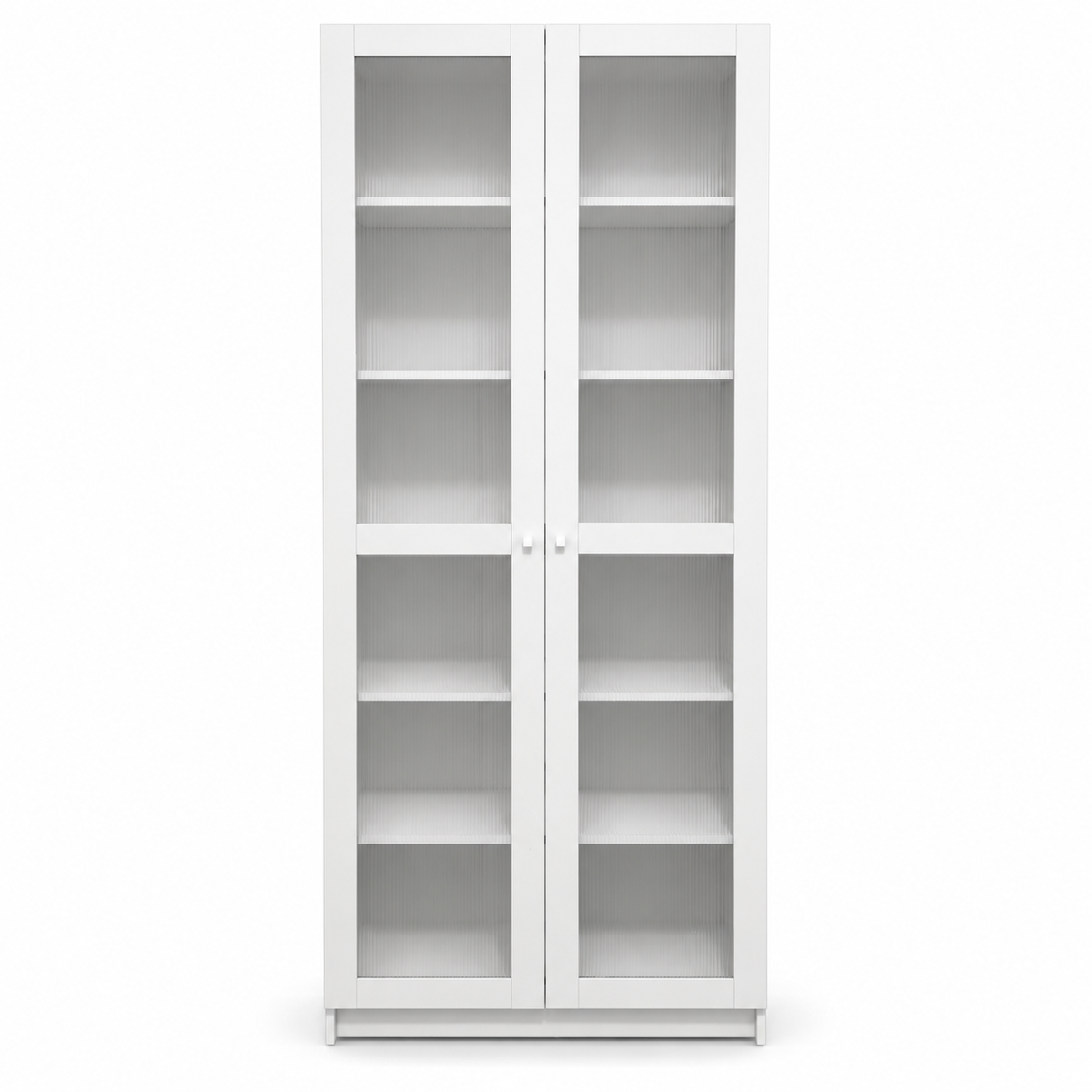 Home Box Pantry 2-Door High Display & Storage Cabinet – White – 80 × 41 × 184.5 cm