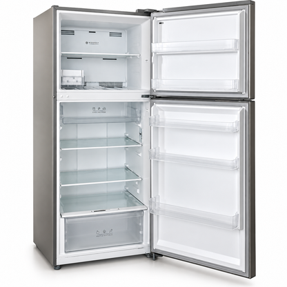 Daewoo FR-559VSIN 413L No-Frost Top Mount Refrigerator – Stainless Steel
