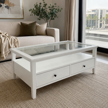 IKEA IDANÄS Coffee Table – White – 107 × 55 × 49 cm