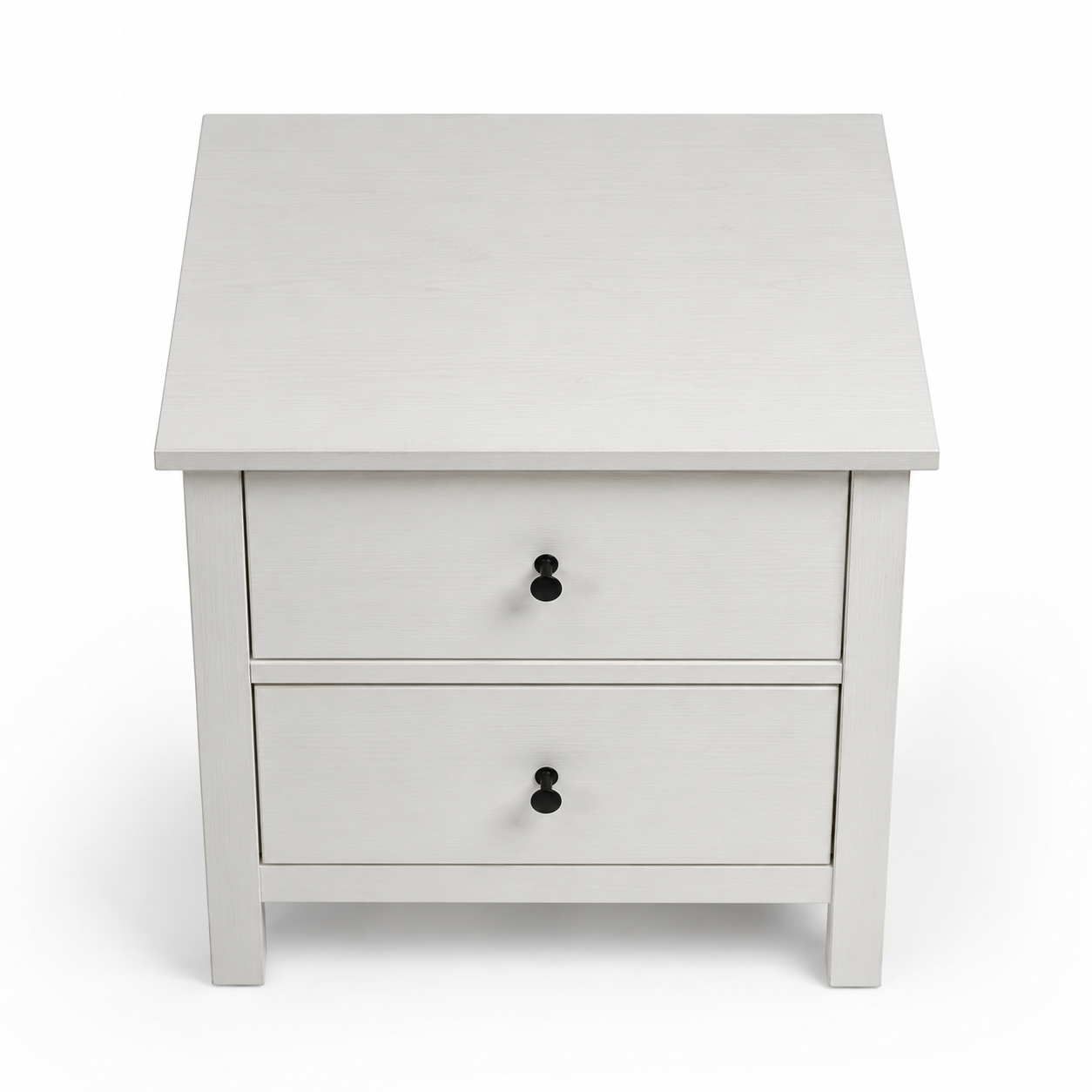IKEA HEMNES Chest of 2 Drawers / Bedside Table – White Stain – 54 × 38 × 66 cm