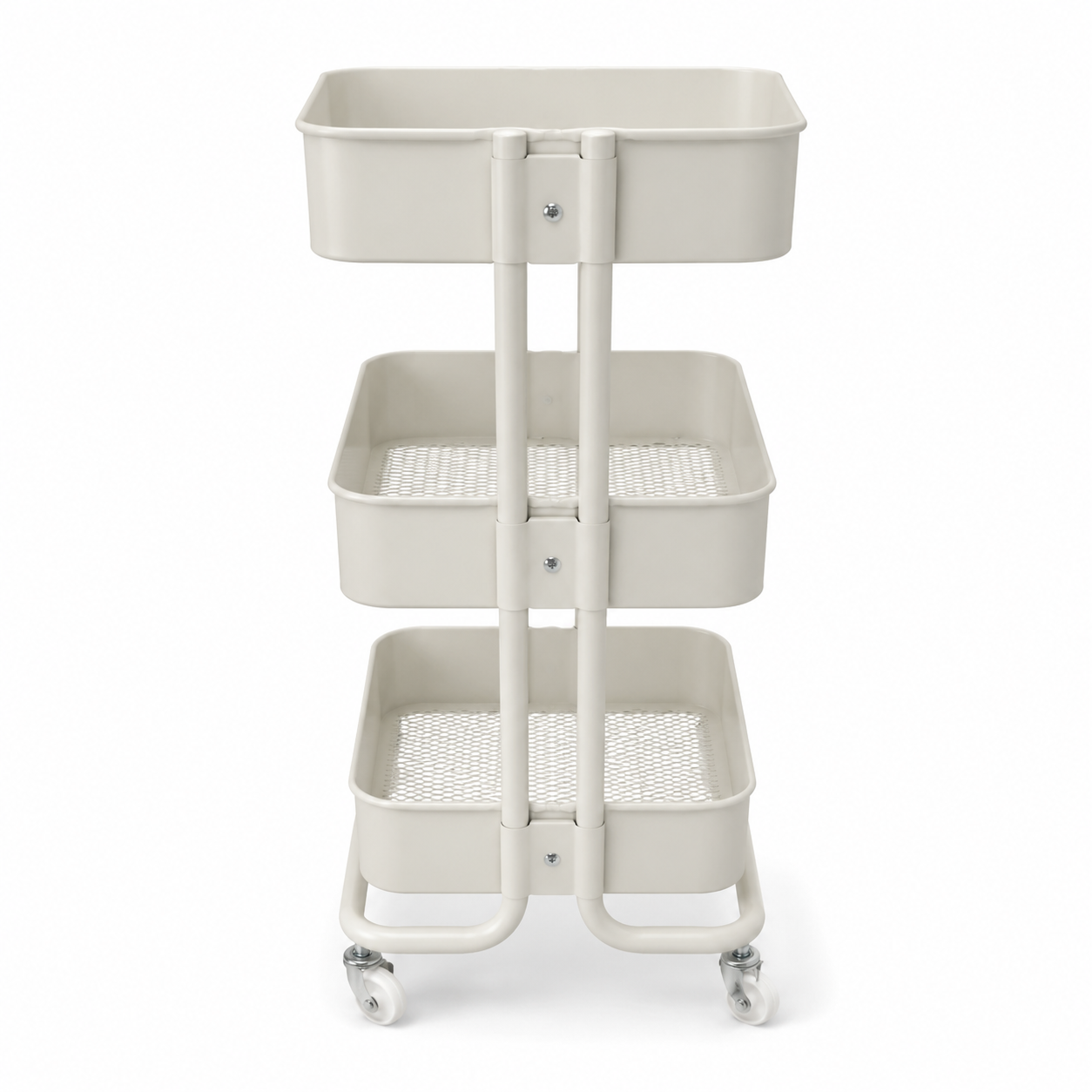 IKEA RÅSKOG 3-Tier Trolley – White – Rolling Storage Cart