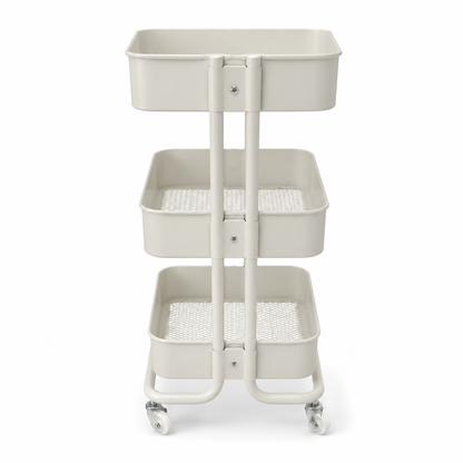 IKEA RÅSKOG 3-Tier Trolley – White – Rolling Storage Cart