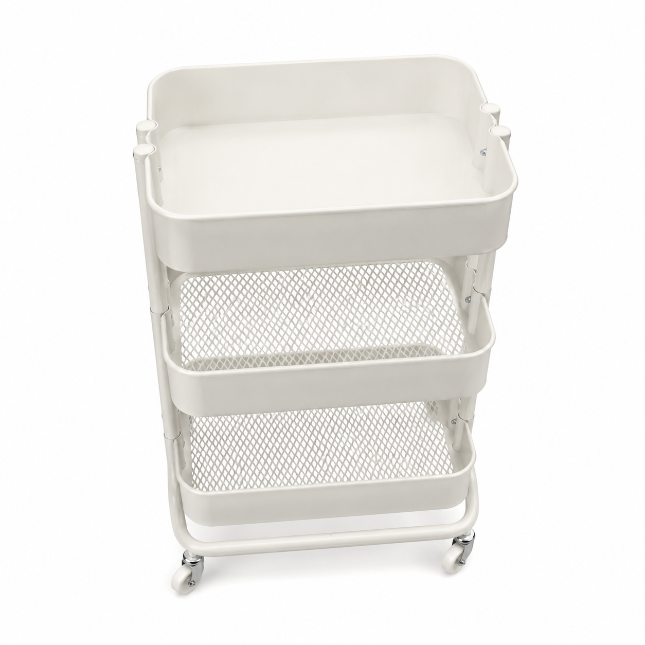 IKEA RÅSKOG 3-Tier Trolley – White – Rolling Storage Cart