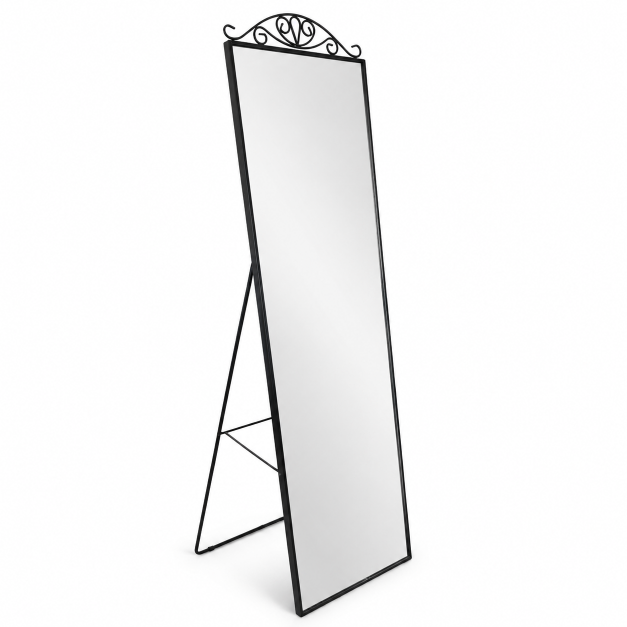 IKEA KARMSUND Standing Mirror – Black – 40 × 167 cm