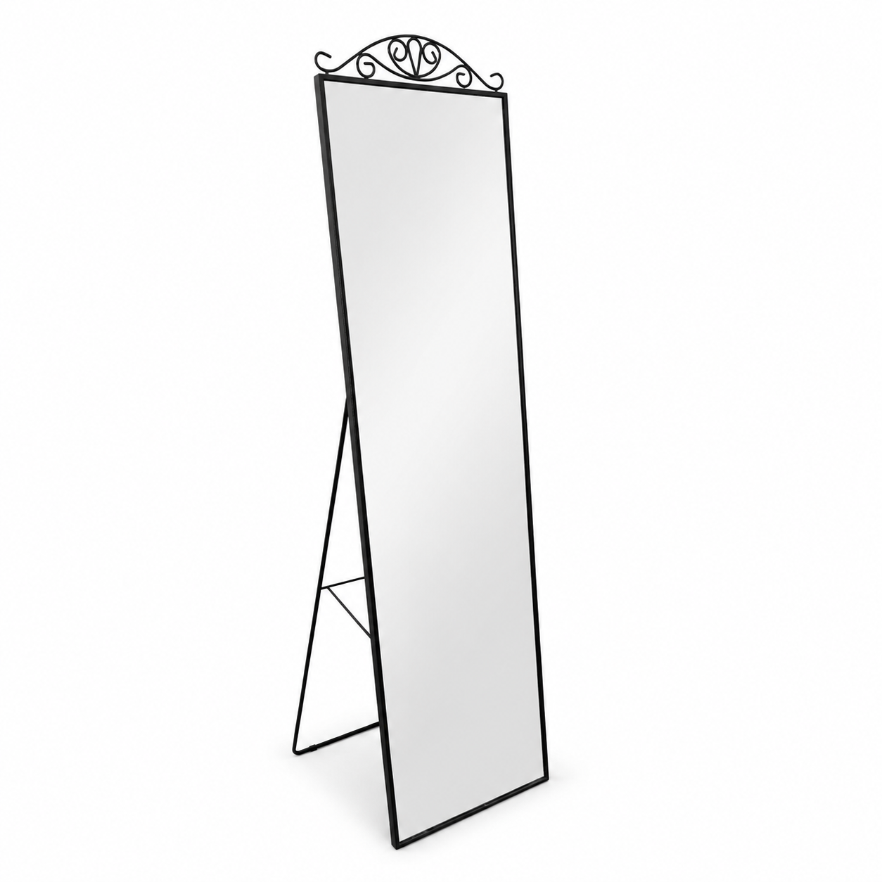 IKEA KARMSUND Standing Mirror – Black – 40 × 167 cm