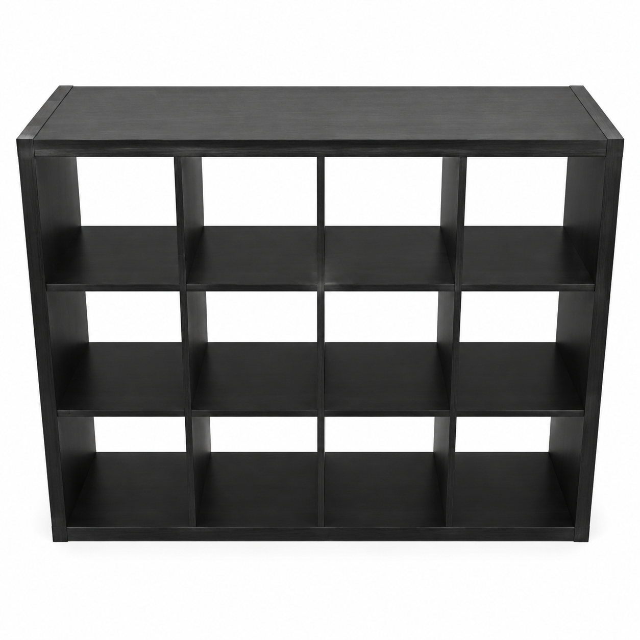 IKEA KALLAX 12-Cube Shelving Unit – Black-Brown – 147 × 39 × 112 cm