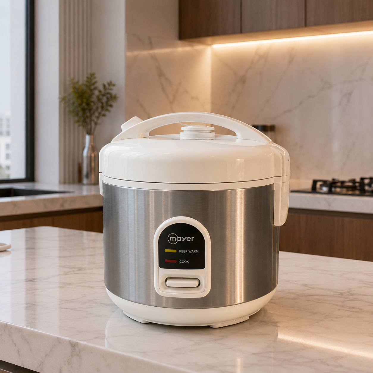 Mayer MMRC101 1.0L Rice Cooker with Steamer Tray – 400W