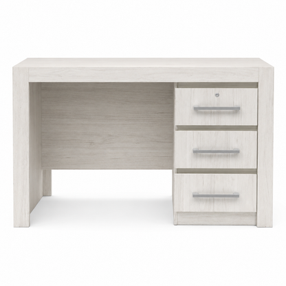 Home Box Lisbon 3-Drawer Study & Office Desk – White – 120 × 60 × 75 cm