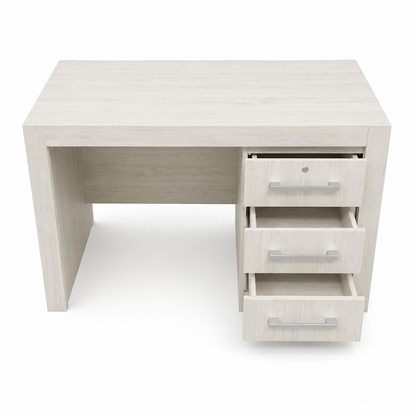 Home Box Lisbon 3-Drawer Study & Office Desk – White – 120 × 60 × 75 cm