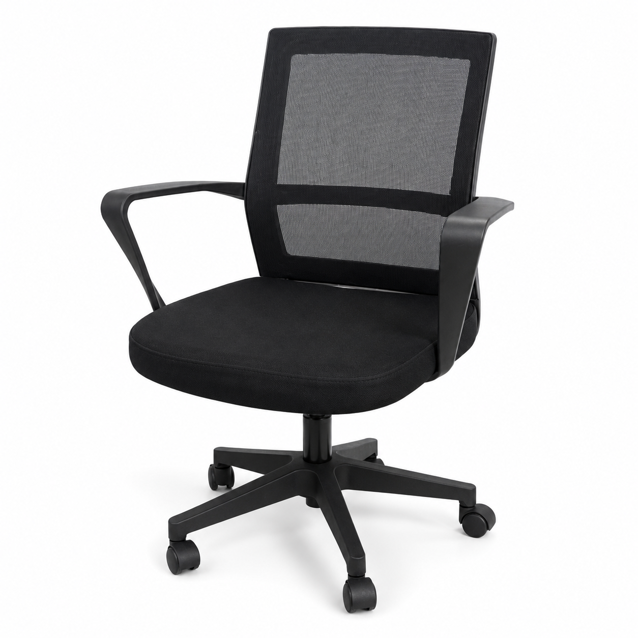 Home Box Solitaire Medium Back Office Chair – Black Mesh