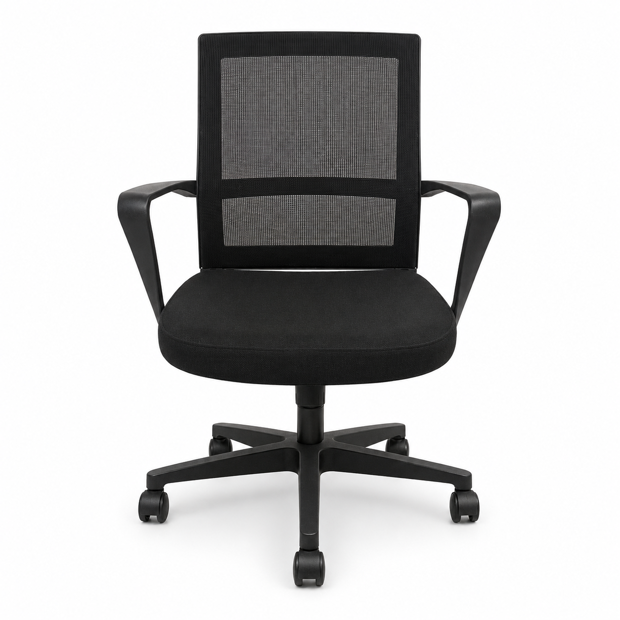 Home Box Solitaire Medium Back Office Chair – Black Mesh