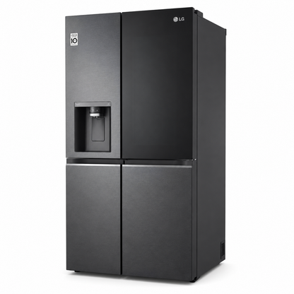 LG GR-X267CQES InstaView™ Side-by-Side Refrigerator – 617L – Matte Black