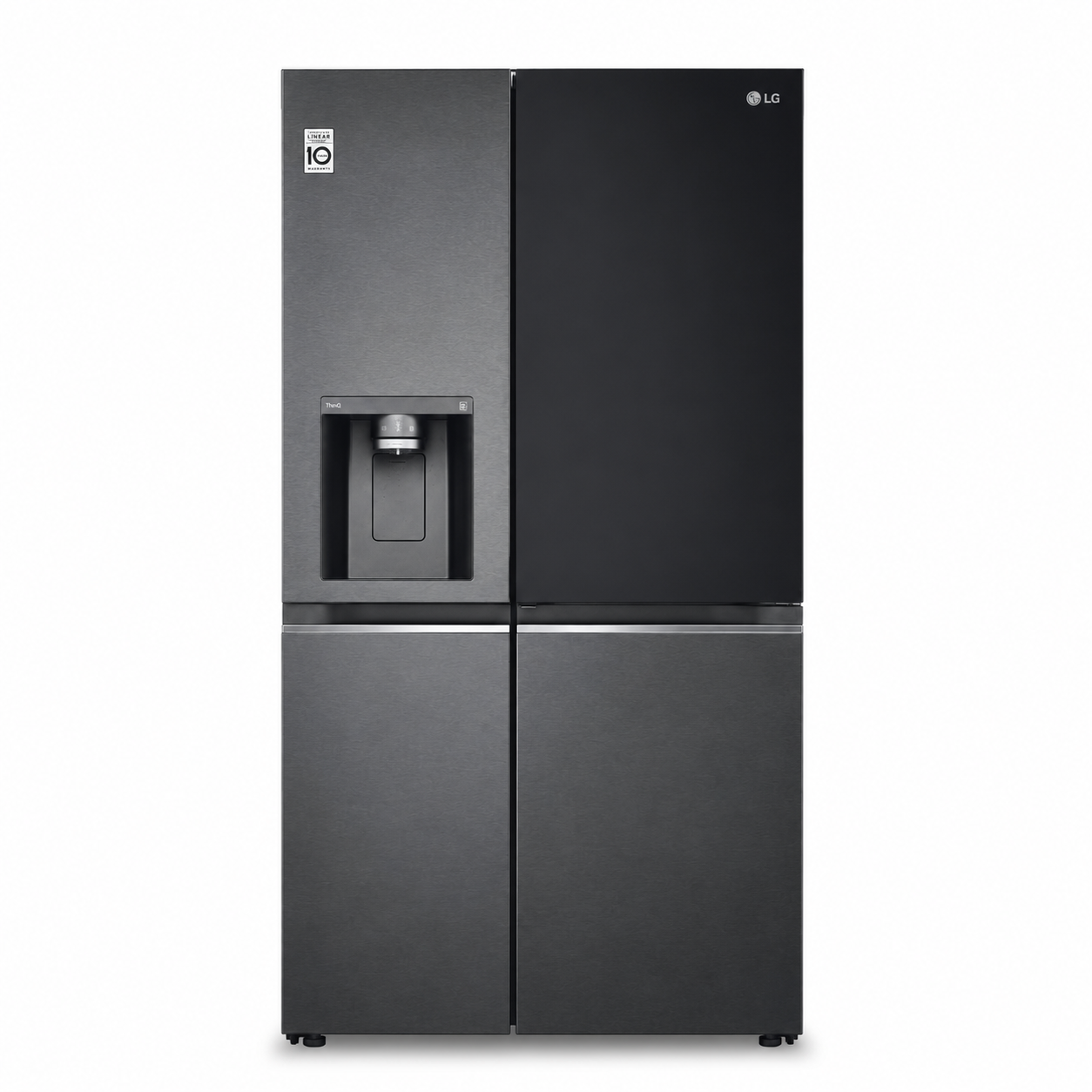 LG GR-X267CQES InstaView™ Side-by-Side Refrigerator – 617L – Matte Black