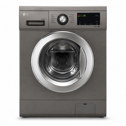LG F4J3TMG5P Washer Dryer Combo – 8kg Wash / 5kg Dry – Platinum Silver