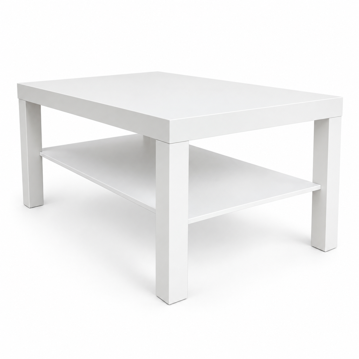 IKEA LACK Coffee Table with Lower Shelf – 90 × 55 cm – White