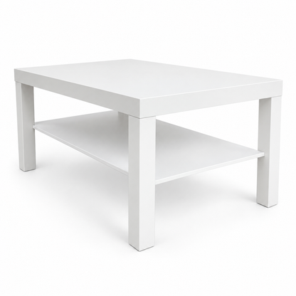 IKEA LACK Coffee Table with Lower Shelf – 90 × 55 cm – White
