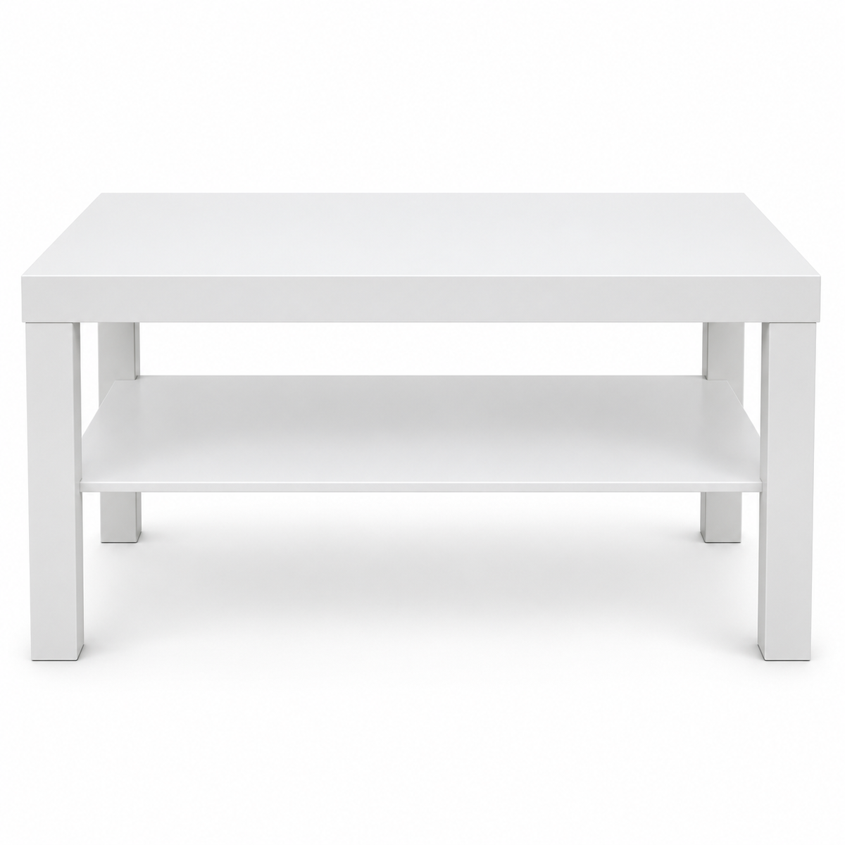 IKEA LACK Coffee Table with Lower Shelf – 90 × 55 cm – White