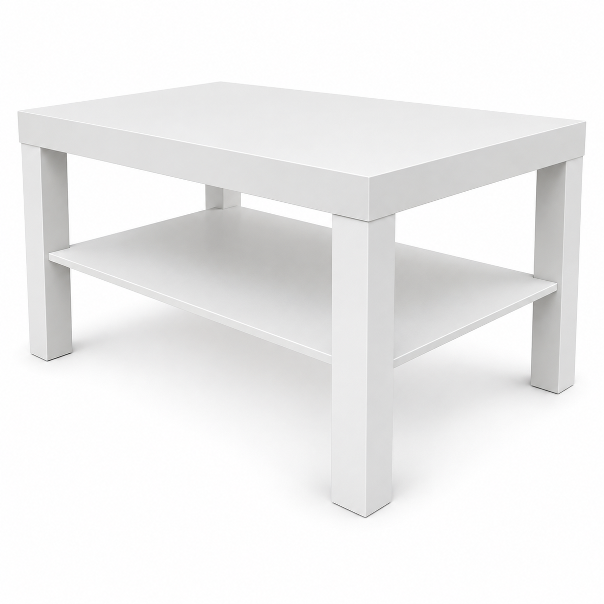 IKEA LACK Coffee Table with Lower Shelf – 90 × 55 cm – White