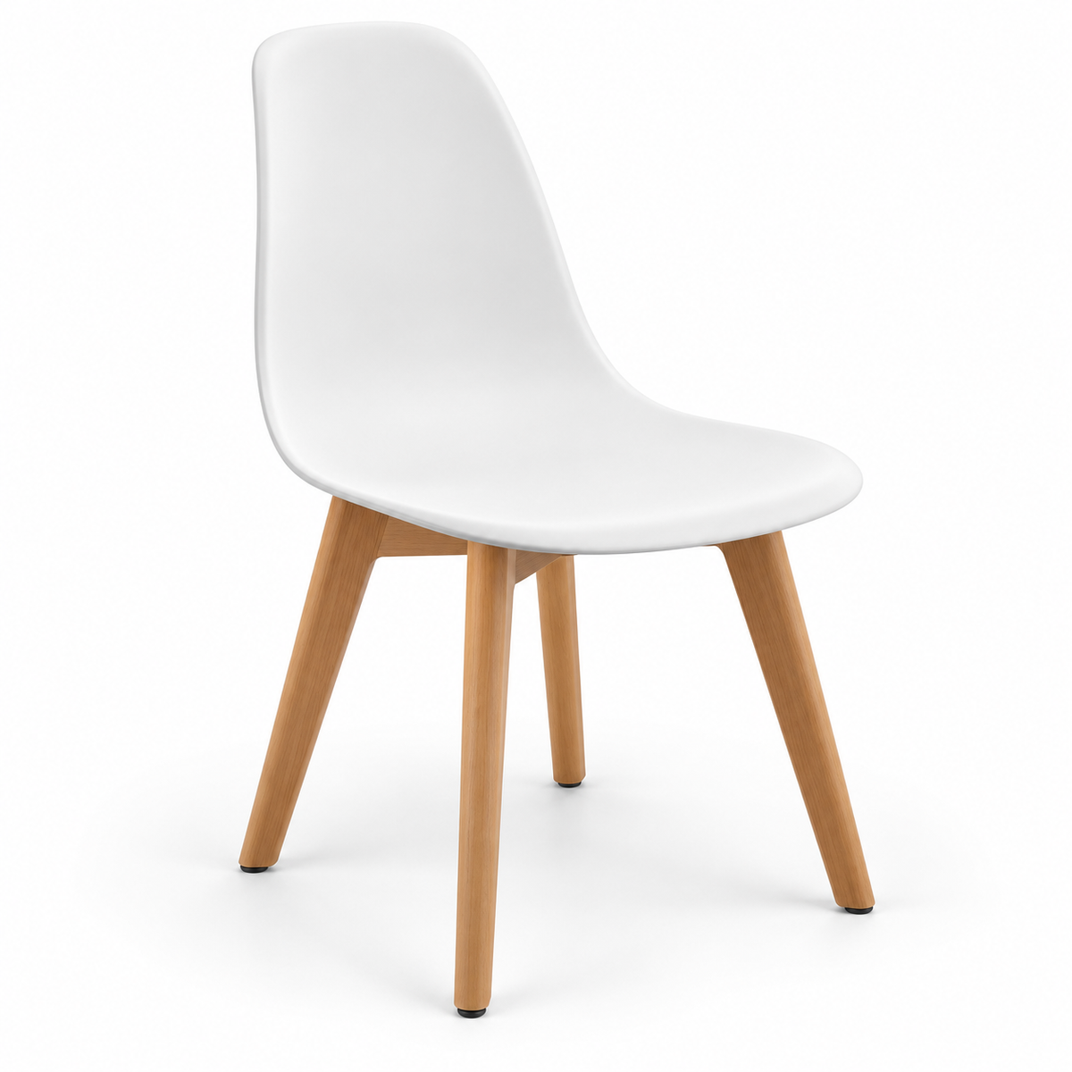 Home Centre Meadow 4-Seater Wooden Top Dining Set – White & Natural