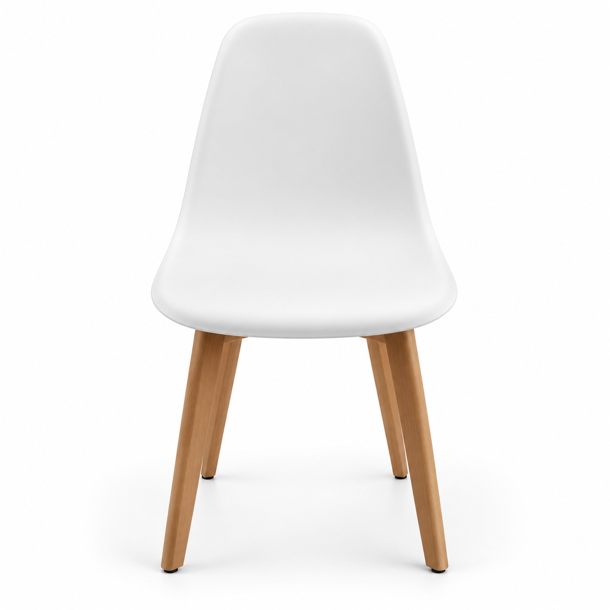 Home Centre Meadow 4-Seater Wooden Top Dining Set – White & Natural