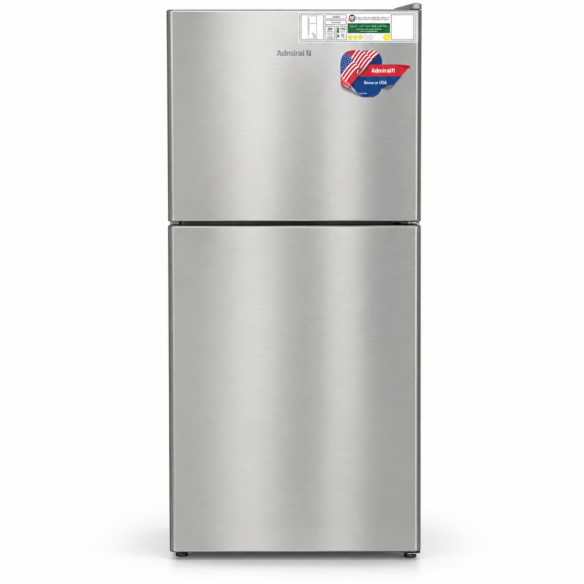 Admiral ADTM35MSP No-Frost Top-Mount Double-Door Refrigerator – Inox