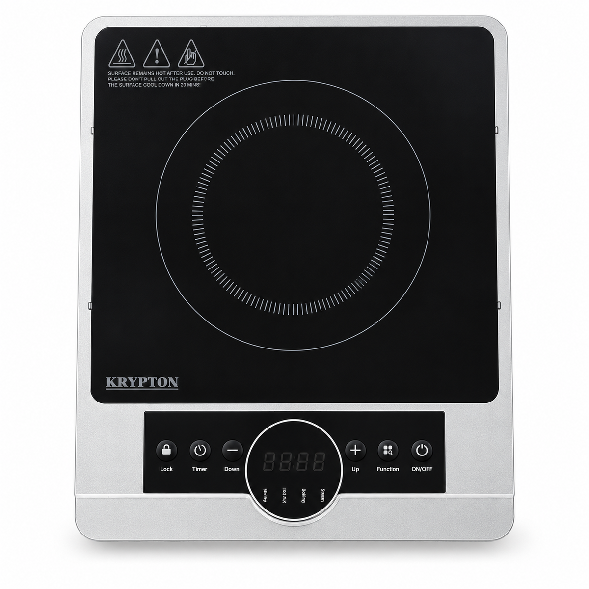 Krypton KNIC6058N 2200W Digital Infrared Cooker – Black & Silver