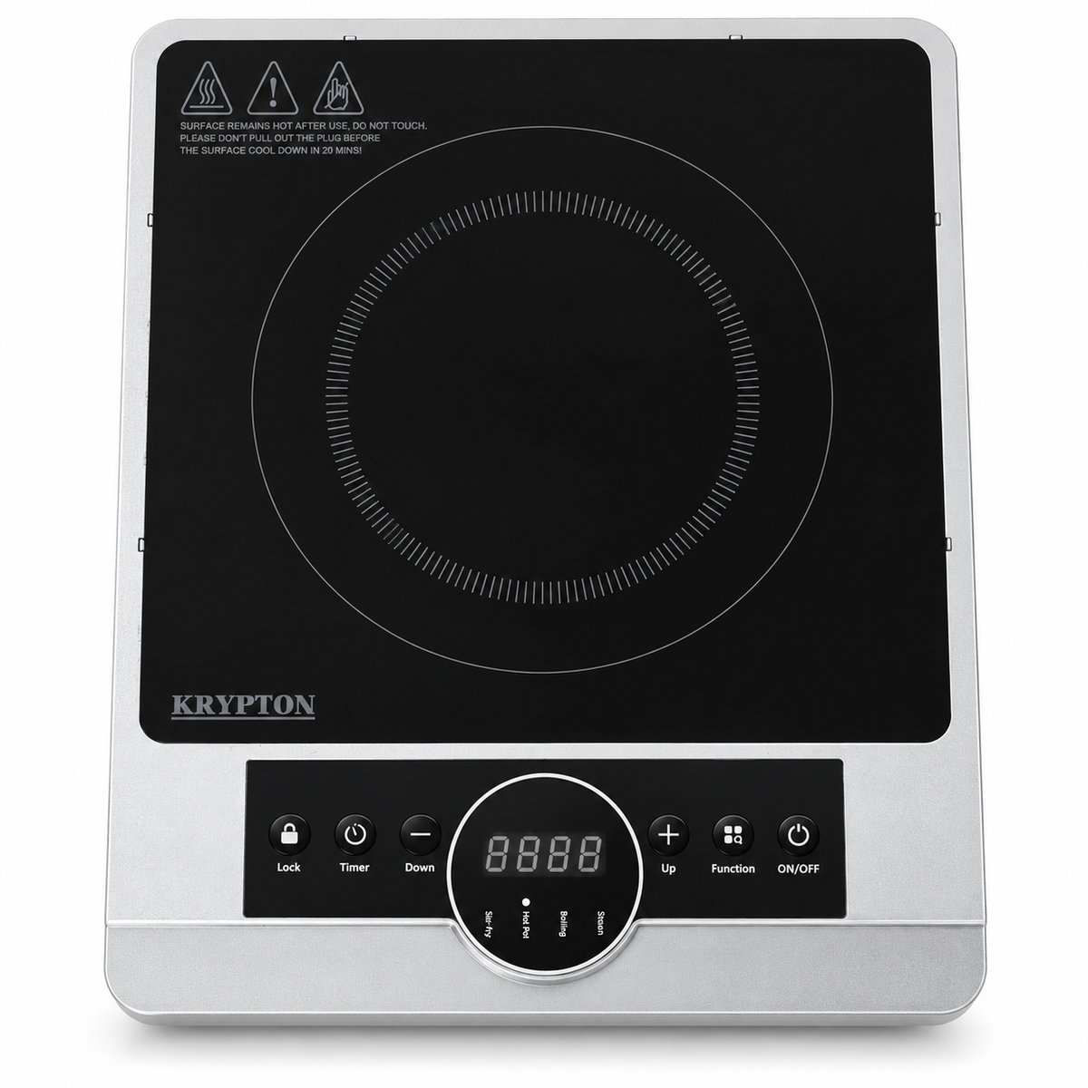 Krypton KNIC6058N 2200W Digital Infrared Cooker – Black & Silver