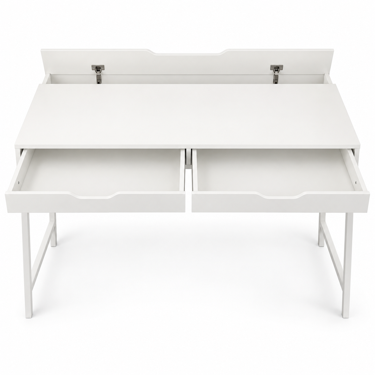 IKEA ALEX Desk with 2 Drawers &amp; Cable Management – White – 100 × 48 cm