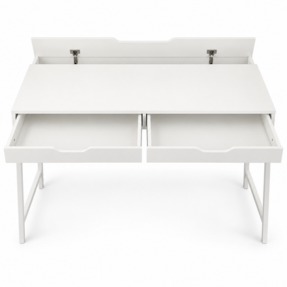 IKEA ALEX Desk with 2 Drawers &amp; Cable Management – White – 100 × 48 cm
