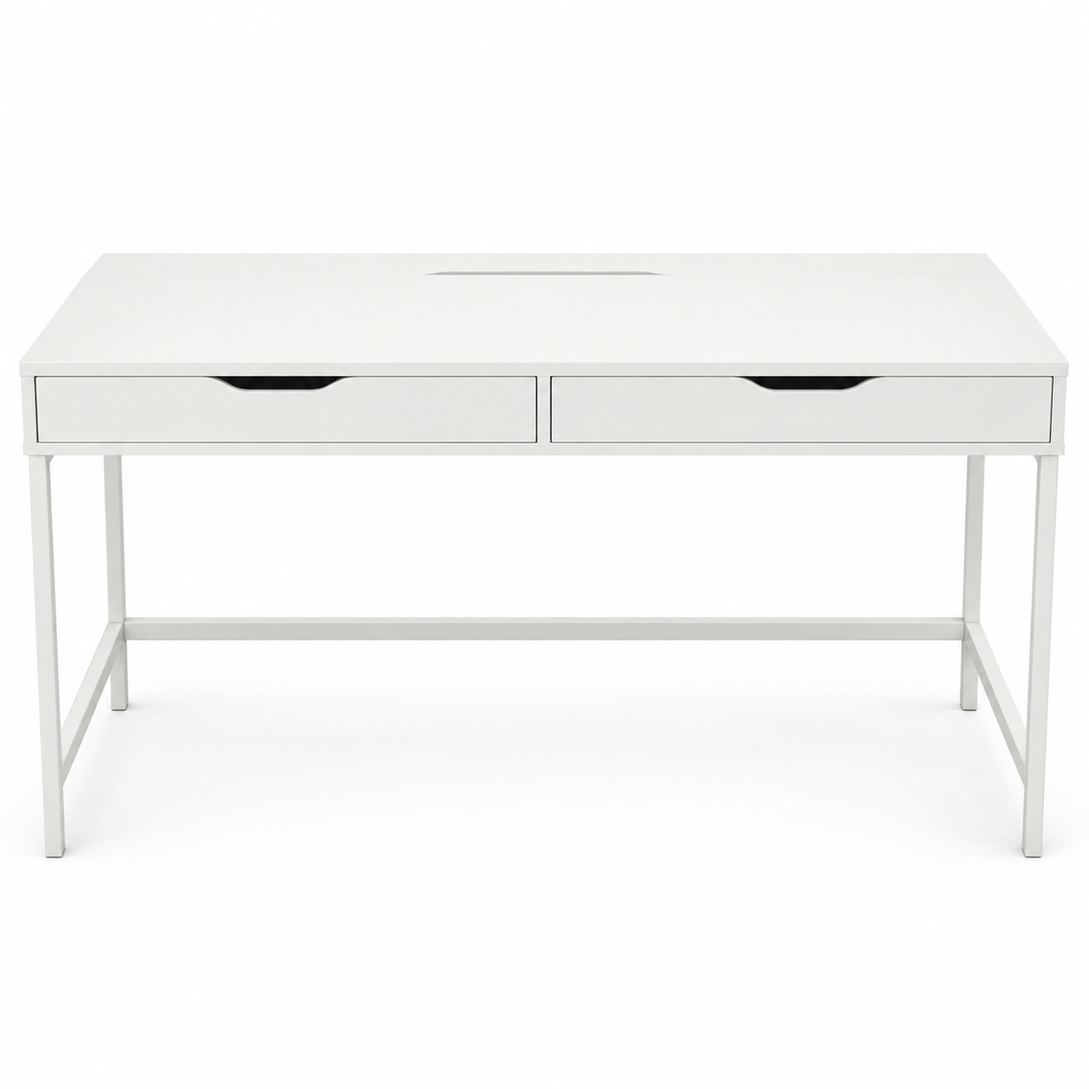 IKEA ALEX Desk with 2 Drawers &amp; Cable Management – White – 100 × 48 cm