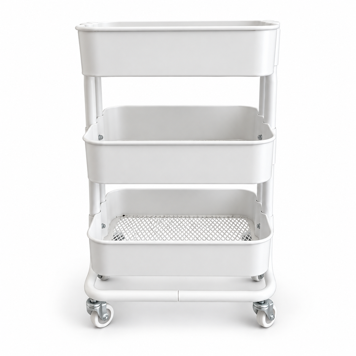 IKEA RÅSKOG 3-Tier Rolling Storage Trolley – White