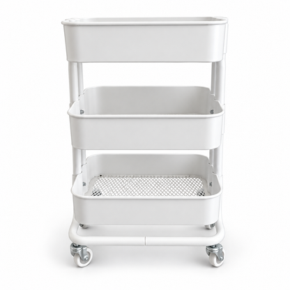 IKEA RÅSKOG 3-Tier Rolling Storage Trolley – White