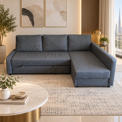 IKEA FRIHETEN Corner Sofa-Bed with Storage – Skiftebo Dark Grey