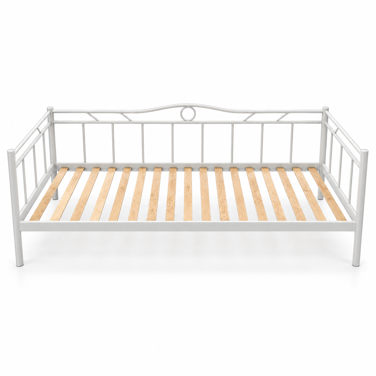 IKEA RAMSTA Day-bed with LURÖY Slatted Bed Base – White – 90 × 200 cm