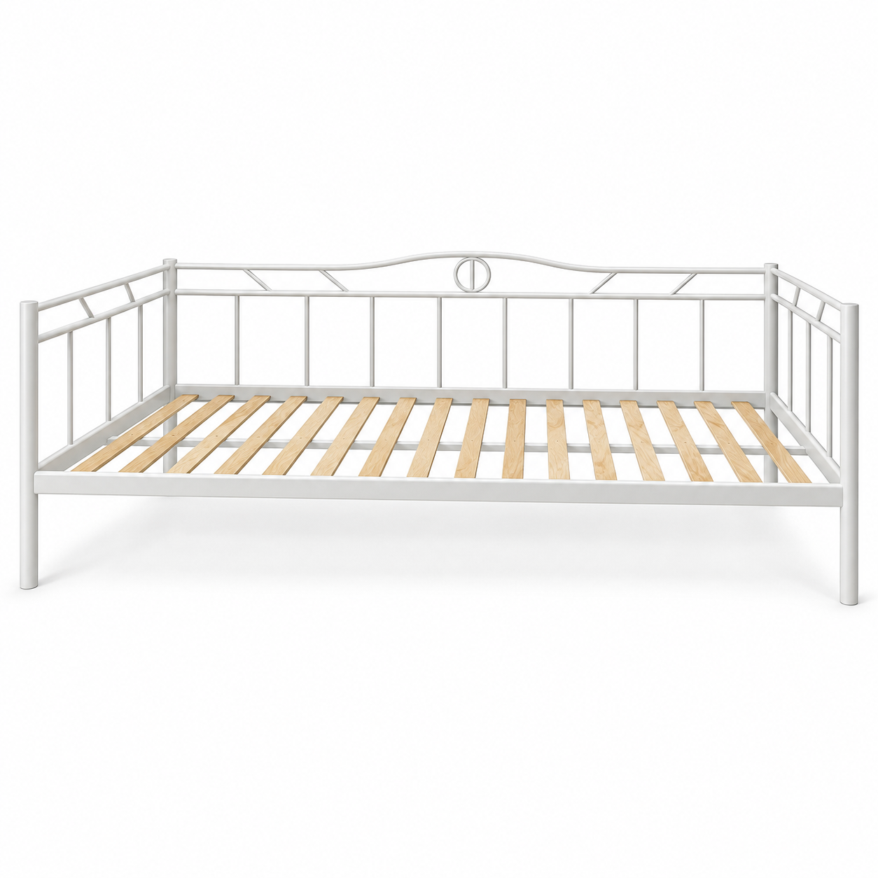 IKEA RAMSTA Day-bed with LURÖY Slatted Bed Base – White – 90 × 200 cm
