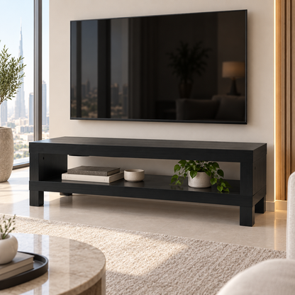 IKEA LACK TV Bench – Black-Brown – 120 × 35 × 36 cm